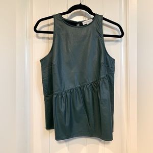 Vegan leather top for a night out